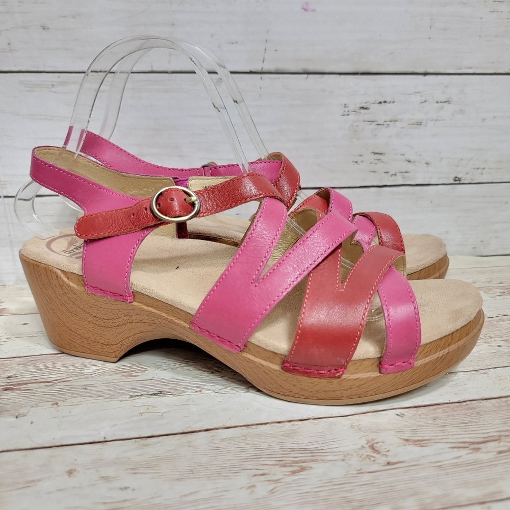 Dansko Women's Sandals in Pink and Red